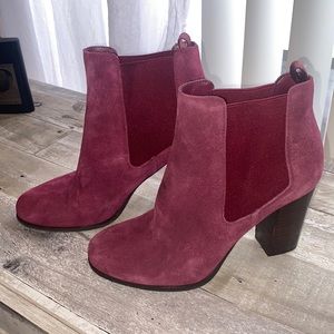 Never worn Michael Kors suede booties